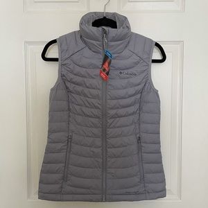 NWT Columbia grey puffer vest